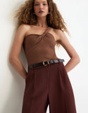 Calça Pantalona Com Pregas shoulder