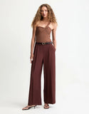 Calça Pantalona Com Pregas shoulder
