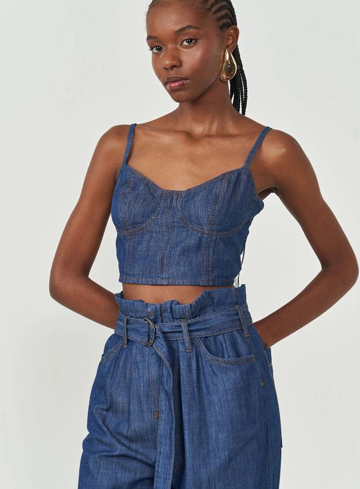 Top Slim Jeans Estruturado Com Lastex colcci