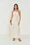 Vestido Slim Com Franzido Frontal Em Linho colcci